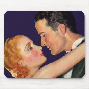 Oude liefde en romantiek, retro Hollywood-films Muismat