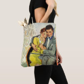 Oude liefde en romantiek, rollercoasterrit tote bag (Dichtbij)