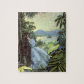 Oude liefde en romantiek, romantisch tropisch uitz legpuzzel (Verticaal)