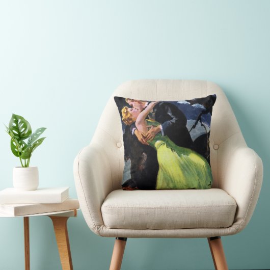 Oude liefde en romantiek, romantische kus kussen (Stoel)