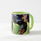 Oude liefde en romantiek, romantische kus mok (Voorkant rechts)