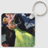 Oude liefde en romantiek, romantische kus sleutelhanger (Achterkant)