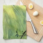 Oude liefde en romantiek, romantische kus theedoek (Quarter Fold)