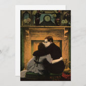 Oude liefde en romantiek, romantische open haard k (Voorkant / Achterkant)