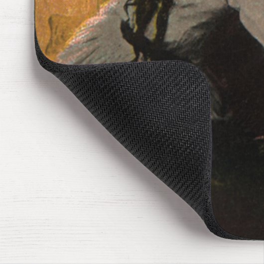 Oude liefde en romantiek, romantische open haard k muismat (Hoek)