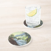 Oude liefde en romantiek, romantische tropische ki zandsteen onderzetter (Zijkant)