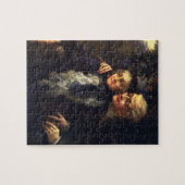 Oude liefde en romantiek, romantische victoriaanse legpuzzel (Horizontaal)