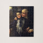 Oude liefde en romantiek, romantische victoriaanse legpuzzel (Verticaal)