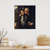 Oude liefde en romantiek, romantische victoriaanse poster (Keuken)