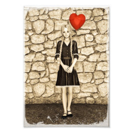 Oude liefde foto afdruk