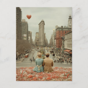 Oude liefde in New York Briefkaart