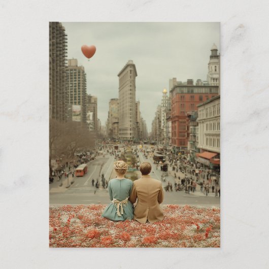 Oude liefde in New York Briefkaart (Voorkant)