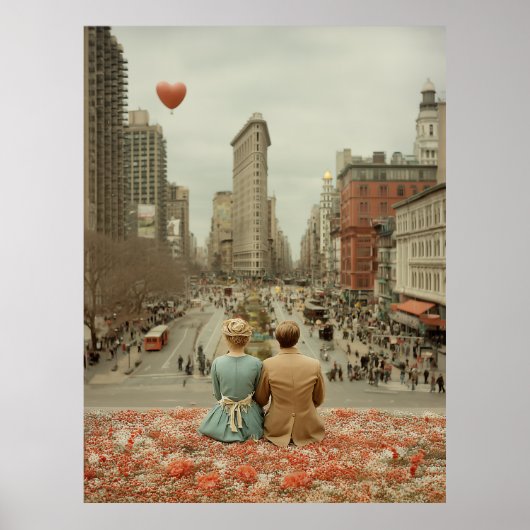 Oude liefde in New York Poster (Voorkant)