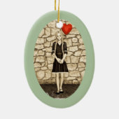 Oude liefde keramisch ornament (Achterkant)