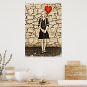 Oude liefde poster (Keuken)
