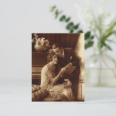 Oude liefde, romantiek, romantisch, bewaar de datu kaart (Staand voorkant)