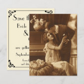 Oude liefde, romantiek, romantisch, bewaar de datu kaart (Voorkant / Achterkant)