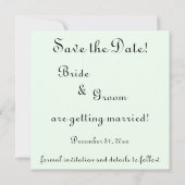 Oude liefde, romantiek, romantisch, bewaar de datu kaart (Achterkant)