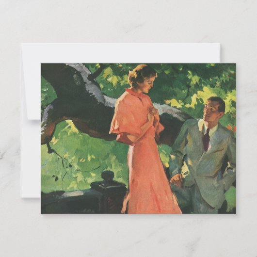 Oude liefde, romantiek, romantisch, reserveer de d kaart (Voorkant)