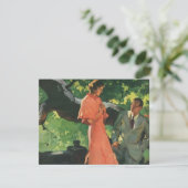 Oude liefde, romantiek, romantisch, reserveer de d kaart (Staand voorkant)