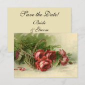 Oude liefde, romantiek, romantisch, save the date kaart (Voorkant / Achterkant)