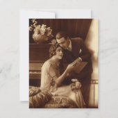 Oude liefde, romantiek, romantisch, save the date kaart (Voorkant)