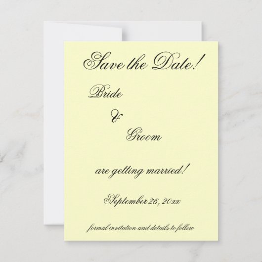 Oude liefde, romantiek, romantisch, save the date kaart (Achterkant)