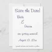 Oude liefde, romantiek, romantisch, save the date kaart (Achterkant)