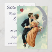Oude liefde, romantiek, romantisch, save the date kaart (Voorkant / Achterkant)