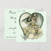 Oude liefde, romantiek, romantisch, save the date kaart (Voorkant / Achterkant)