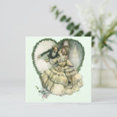 Oude liefde, romantiek, romantisch, save the date kaart (Staand voorkant)