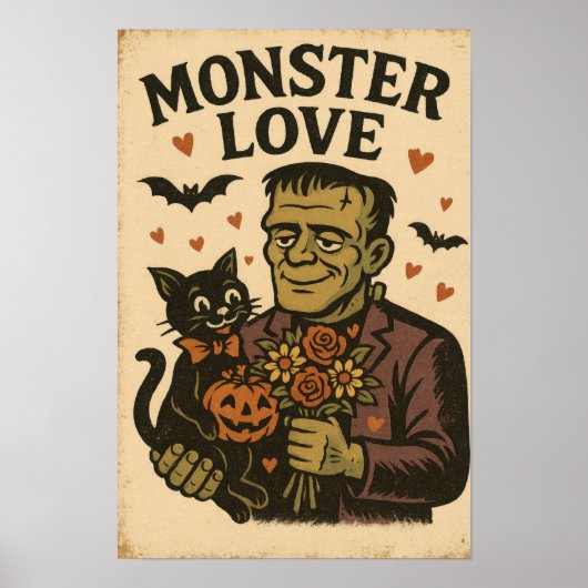 Oude liefde voor Halloween-monsters Poster (Voorkant)