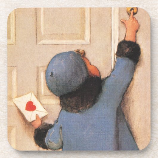 Oude liefdesbrief van Jessie Willcox Smith Bier Onderzetter (Voorkant)