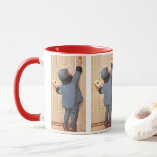 Oude liefdesbrief van Jessie Willcox Smith Mok (Met donut)