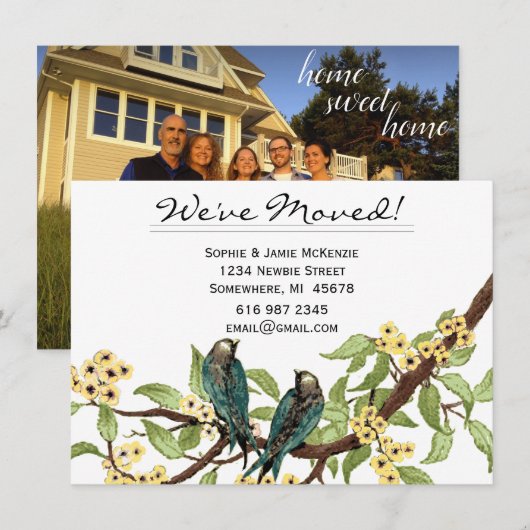 Oude Liefdesduif Jouw Foto op Achterkant We Zijn V Kaart (Voorkant / Achterkant)