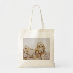 Oude lieve Bloodhounds, Puppies door EJ Detmold Tote Bag