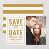 Oude lijst Save the Date aankondiging (Voorkant / Achterkant)