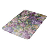 Oude lila bloemen badmat (Gekanteld)
