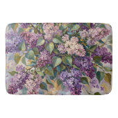 Oude lila bloemen badmat (Voorkant)