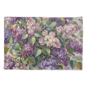 Oude lila bloemen kussensloop (Achterkant)