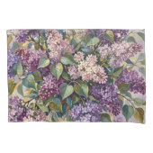 Oude lila bloemen kussensloop (Voorkant)