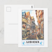 Oude Lisieux-reisposter Briefkaart (Voorkant / Achterkant)