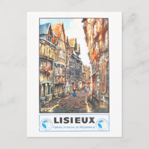 Oude Lisieux-reisposter Briefkaart
