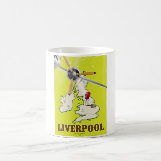 Oude Liverpool Reisposter Koffiemok (Center)