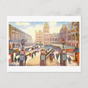 Oude Liverpool Street Station (Londen, Engeland) Briefkaart