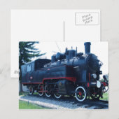 Oude locomotief briefkaart (Voorkant / Achterkant)
