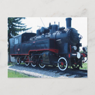 Oude locomotief briefkaart