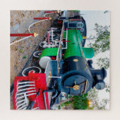 Oude locomotief legpuzzel (Horizontaal)