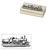 Oude locomotief rubberstempel (Gestempeld)
