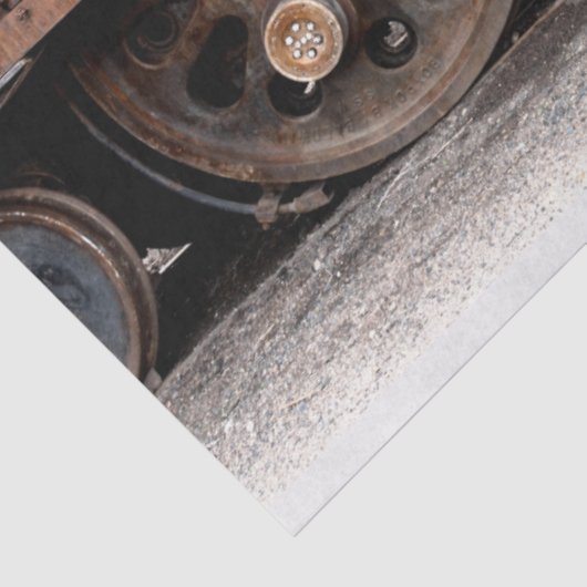 Oude Locomotief Track  20x30-decoupage Tissuepapier (Detail)